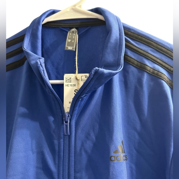 Adidas Men's Blue zip up front Track Jacket in Small NWT - Picture 2 of 11
